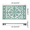 Sumnacon Cast Iron Trivet, 2 Pack Metal Trivets with Rubber