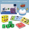 Expressions Matching Cube Face Changing Building Blocks Educational Interactive Toy