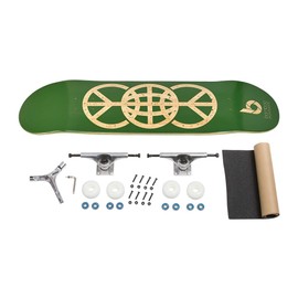 Bamboo Skateboards Complete Skateboard - More Pop, Lighter, Stronger & Lasts Longer Than Most Decks- Includes Deck, Trucks, Wheels, Hardware, ABEC 7 Bearings, Grip Tape, & Bonus Y Tool, 7.75