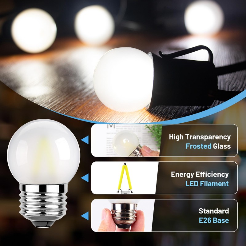 Sphoon G40 Low Wattage Led Bulb 1.5W Small Globe Edison