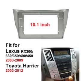 10.1'' Car Radio Stereo Dash Install Kit Fascia Panel Trim fits for Lexus RX300/330/350/400h 2003-2009 and Toyota Harrier 2003-2012 Installation Aftermarket Stereo Headunit