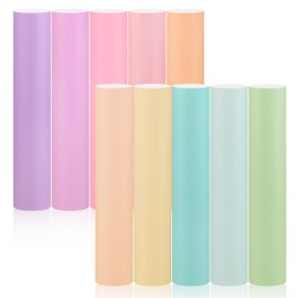 Gatichetta Pastel Adhesive Vinyl Bundle, 12"x12"|10-Sheet Soft Boho Assorted Color Craft Vinyl Pack for Decor Sticker, Car Decal, Scrapbooking, Signs