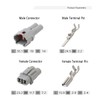 Newyuan 10 Sets 2Pin Motorcycle Connector Kit Compatible with Sumitomo