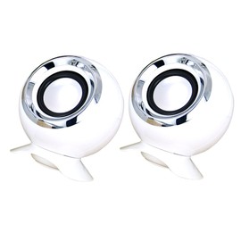 LABRIMP 2pcs Creative USB Powered High Volume Speaker for Desktop Laptop Compact Loudspeaker Box with User Friendly Design for Use