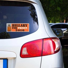 Tampa Printing 50 PACK 3.37"x9" HILARY Sticker Decal Humor Funny Gift POLITICAL VOTE BS0385