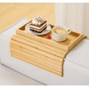 Kssiaz Couch Arm Tray, Bamboo Sofa Tray Table for Couch,