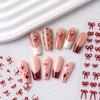 Multiple Shapes Bow Star Nail Stickers Red Bows Stars Nail