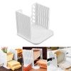 YUMILI Foldable Bread Slicer, Adjustable Cutting Mold Toast Thicknesses Slicing