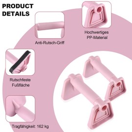 MOORSTDEL 2 Compact Push-Up Handles, 14.5 cm x 7.2 cm x 7.5 cm, Lightweight Portable Calisthenics Equipment, Mini Push Up Bars, Joint-friendly Upper Body Training Device, Women Push-Up Handle