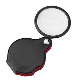 Semme Lupa De Bolsillo Plegable 8X con Luz LED, Lupa Portátil para Lectura de Periódicos, Libros y Joyería, Ideal para Adultos y Hobbies