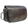 AsdruMark Dark Brown Hanging Wash/Toiletry Bag