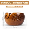 Lumberkart Handmade Wooden Yarn Bowl - Premium Yarn Bowls for