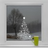 Christmas Window Stickers - Swishy Tree Christmas Window Cling Decoration