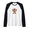 Strong Cookie Man with Bold Shades Costume Raglan Baseball Tee