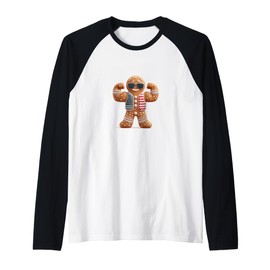 Strong Cookie Man with Bold Shades Costume Raglan Baseball Tee