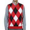 Men's Classic Argyle Sweater Vest Red