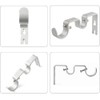 ANCLLO Heavy Duty Curtain Rod Brackets Double Curtain Rod Brackets