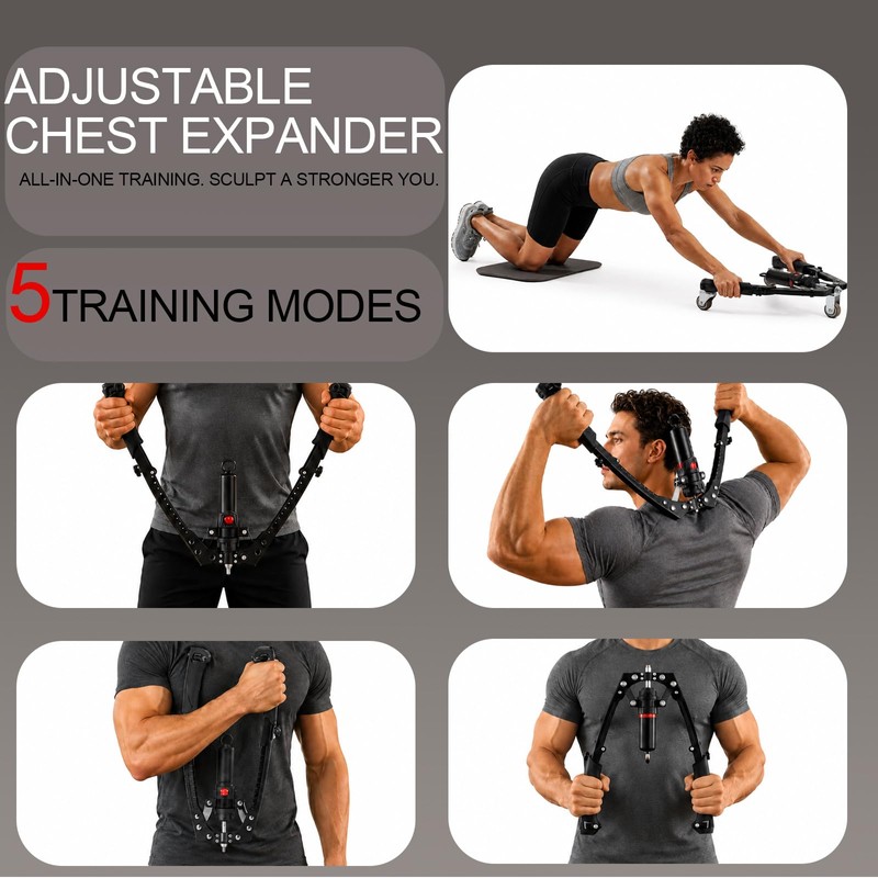Hydraulic Twist Arm Trainer - Adjustable Resistance 22-440lbs, Forearm &