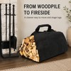 Portable Durable Firewood Storage Bag Sturdy Buckle Easy to Carry
