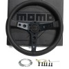 MOMO BLACK EDITION 350mm/14inch MOD07 Small Dish Sport Steering Wheel