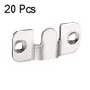 sourcing map Flush Mount Bracket, 44x19mm Zinc Plated Wall Mount