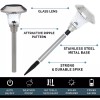 Morvat LED Stainless Steel & Glass Landscape Yard Pathway Solar