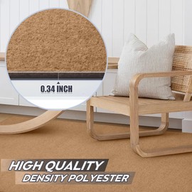 Gotohipi Runner Rug 6x8 Indoor Outdoor Utility Carpet,Area Rugs with Non Slip Rubber Backing for Hallway Kitchen Entryway Balcony Garage Stair Laundry Room