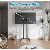 Forged Stand Mobile TV Cart withWheels for 23-60 Inch LCD