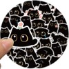 Cute Black Cat Stickers 40 PCS - Waterproof Vinyl Decals