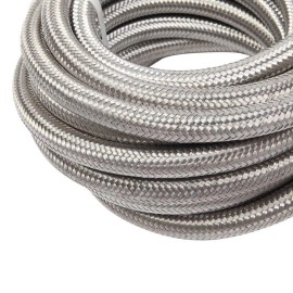 XUZ 20FT AN6 -6AN AN-6 3/8 Fitting Stainless Steel Braided Oil Fuel Hose Line Kit