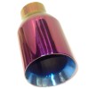 Gearhead Exhaust Tip GOLDEN PURPLE BLUE 2.25" IN 4" Out
