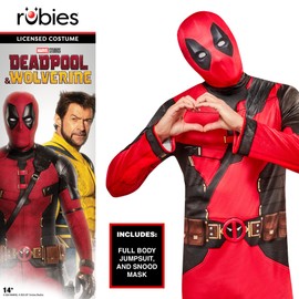 Rubies 1001361M Deadpool Costume for Adults, Men, Multicoloured, M, Multicoloured
