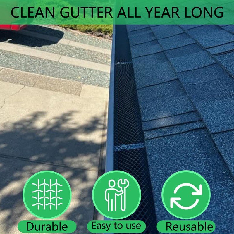 Gutter Leaf Protection Gutter Protection 6 m x 15 cm
