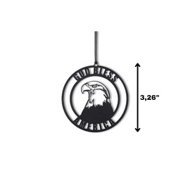 Rear View Mirror Accessories – Car Mirror Hanging Accessories- American Eagle Ornament Charms - Swinging Ornaments Cars Accessory for Men and Women Hanger - Black (American Eagle)