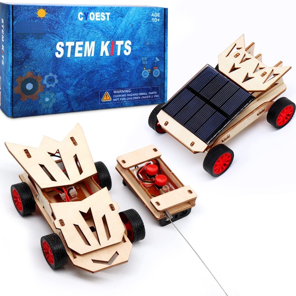 2 Set STEM Kit,Solar Model Car Building Project Science Experiment