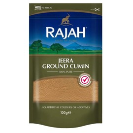 Rajah Spices Jeera Ground Cumin | Jeera | Cumin Powder | Jiru | JIRA | (100g)