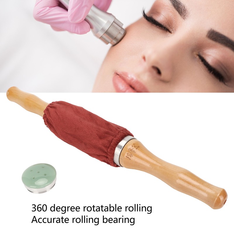 Jadestone Moxibustion Rod 360 Degree Rotatable Handheld Massage Facial Moxa