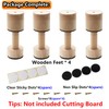 ANFU Cutting Board Adjustable Feet, Wood Adjustable Feet for Countertop