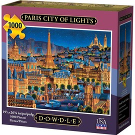Dowdle Folk Art Jigsaw Puzzle - Paris City of Lights 1000 Pc