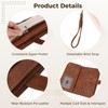 OMISTAR Women's RFID Blocking PU Leather Wallet, Trifold Clutch Purse