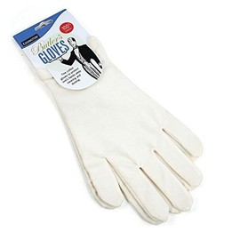 Butlers Gloves - White - One Hundred Percent Cotton Protect Hands - Ideal For Eczema Or Allergy Sufferers - One Size