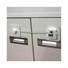 Lumina D White Keypad Lock: No-Drill Security Device Locking Device
