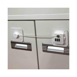 Lumina D White Keypad Lock: No-Drill Security Device Locking Device