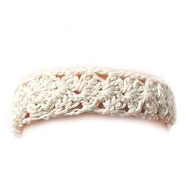 KSS Handmade Natural Crocheted Cotton Baby Headband 13-15" 0-12 Months HB-213