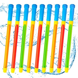 9 Packs Water Gun for Kids Toddlers, Water Toys Squirt Gun for Kids Ages 3-5 4-8 8-12,Super Water Soaker Blaster Pool Games Fun for Outdoor Backyard Summer Activities