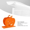 2pcs Cute Pumpkin Napkin Holder Durable Iron Paper Napkin Holder