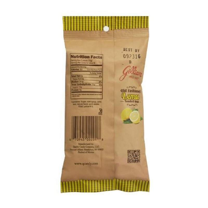 Gilliam Old Fashioned Candy Flavored Sanded Lemon Drops Pack of