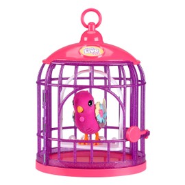 Little Live Pets - Lil' Bird & Bird Cage: Tiara Twinkles, New Light Up Wings with 20 + Sounds, and Reacts to Touch