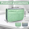 AfitLulu Bag Organiser Insert Dual Zippered Handbag Organiser Insert with