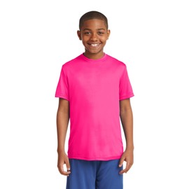 SPORT-TEK Youth PosiCharge Competitor Tee Neon Pink